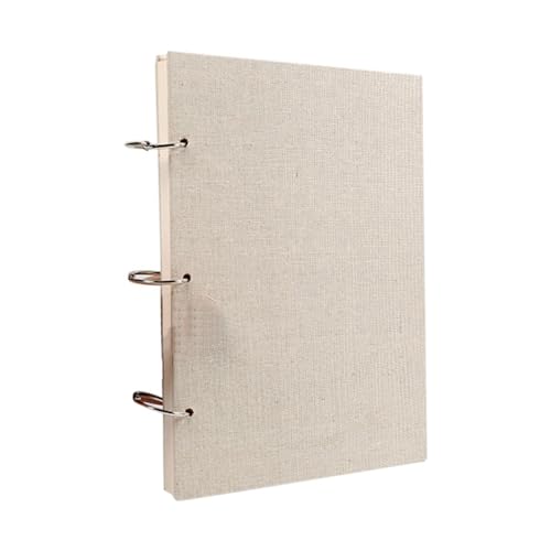 Louttary Notizbuch mit Spiralbindung, Retro, mit festem Einband, 120 Seiten dick, 160 g/m², Notizbuch mit beweglichen Blättern, nachfüllbar (16 K). von Louttary