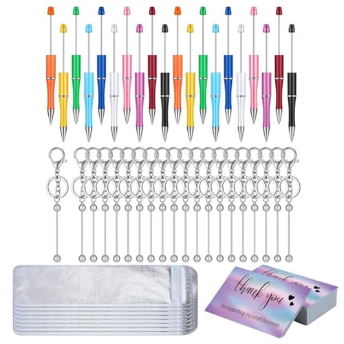 Louttary Perlenstift, Perlen-Schlüsselanhänger, Wiederverschließbare Beuteltasche und Dankeskarten-Set, Bastelstift-Herstellungsset, Geschenk, Langlebig, Einfache Installation, Einfach zu Verwenden Louttary Perlenstift, Perlen-Schlüsselanhänger, Wiederverschließbare Beuteltasche und Dankeskarten-Set, Bastelstift-Herstellungsset, Geschenk, Langlebig, Einfache Installation, Einfach zu Verwenden von Louttary