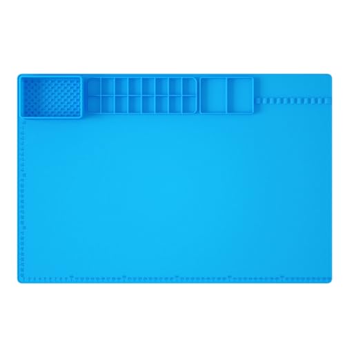 Louttary Schreibtischmatte, Zeichenmatte, Graffiti-Teppich für Kinder, künstlerischer Malteppich, Schreibtischmatte, Blau von Louttary