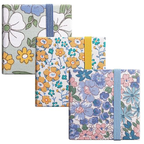 Louttary Set mit 3 Mini-Aquarell-Skizzenbüchern, 2,4 x 2,4 Zoll, tragbares Aquarellbuch, 20 Blatt Zeichenpapier, 300 g von Louttary