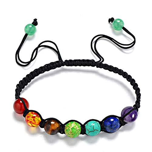 LoveAloe Lava Rock 7 Chakren Aromatherapie Ätherisches Öl Diffusor Armband Geflochtenes Seil Vulkan Stein Perle Armreif Stress Relief Armreif LoveAloe Lava Rock 7 Chakren Aromatherapie Ätherisches Öl Diffusor Armband Geflochtenes Seil Vulkan Stein Perle Armreif Stress Relief Armreif von LoveAloe