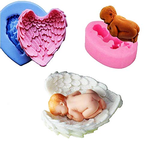 LoveLegis 2 Engelsflügel Silikonformen - Baby - Neugeborenes - Seife - Harz - Gips - Weihnachts- und Geburtstagsgeschenkidee - Silikonformen - Bastelform LoveLegis 2 Engelsflügel Silikonformen - Baby - Neugeborenes - Seife - Harz - Gips - Weihnachts- und Geburtstagsgeschenkidee - Silikonformen - Bastelform von LoveLegis
