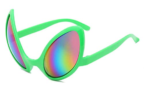 Lovelegis Alienbrille – UFO – Alienaugen – Zubehör Halloween – Karneval – Verkleidung – Alien – ET – Schrecken – Horror – Erwachsene – Cosplay – Grüne Gläser mehrfarbig Lovelegis Alienbrille – UFO – Alienaugen – Zubehör Halloween – Karneval – Verkleidung – Alien – ET – Schrecken – Horror – Erwachsene – Cosplay – Grüne Gläser mehrfarbig von LoveLegis