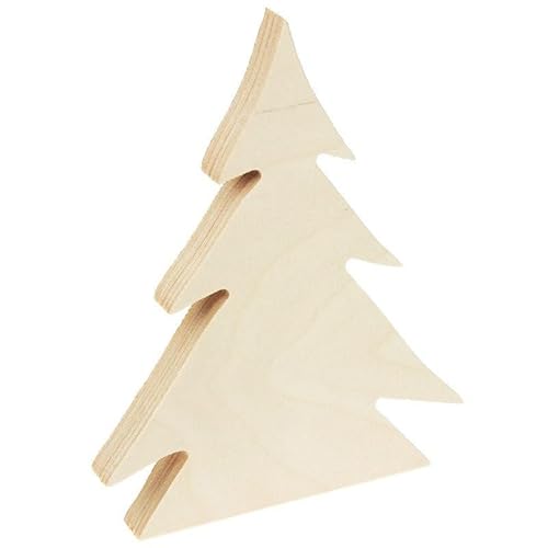 Großer Holzbaum 22cm - Weihnachtsschmuck zum Bemalen und Dekorieren von Loveart