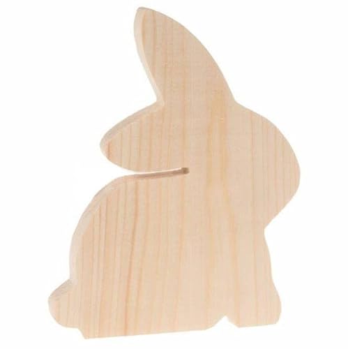 Holzkaninchen 10 cm - Dekoration zum Bemalen und Dekorieren Holzkaninchen 10 cm - Dekoration zum Bemalen und Dekorieren von Loveart