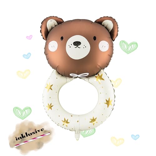 Süßer Folienballon Baby Bär XL groß Ballon Deko Babyparty Geburt Baby Shower Party Luftballon Kindergeburtstag Junge Mädchen Folienballon in Form von Rassel Baby Bär wiederverwendbar Süßer Folienballon Baby Bär XL groß Ballon Deko Babyparty Geburt Baby Shower Party Luftballon Kindergeburtstag Junge Mädchen Folienballon in Form von Rassel Baby Bär wiederverwendbar von Lovely Balloon