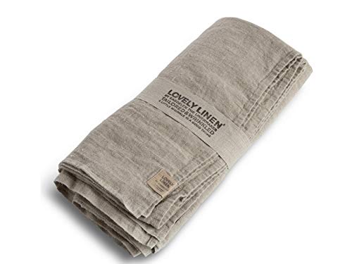 Lovely Linen Lovely Tischdecke Leinen Natural beige 100x100 cm von Lovely Linen