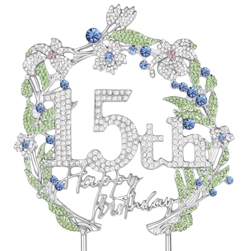 Lovelyshop Luxuriöser Diamant-Gold-Kuchenaufsatz für 15. Geburtstagsfeiern und Quinceañera – Klein Lovelyshop Luxuriöser Diamant-Gold-Kuchenaufsatz für 15. Geburtstagsfeiern und Quinceañera – Klein von Lovelyshop