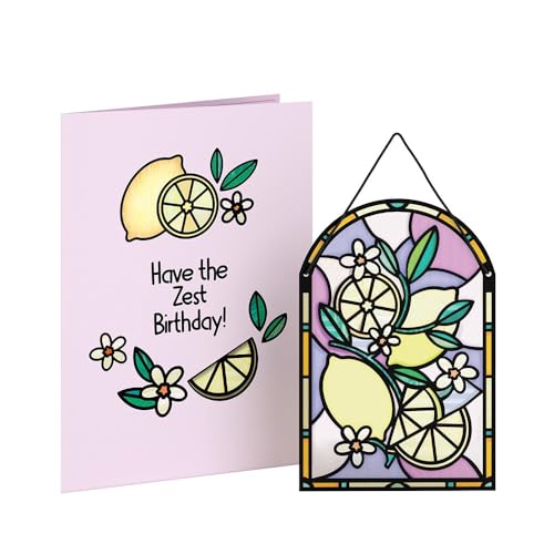 Lovepop® Zitronen Geburtstagskarte mit Sonnenfänger suncatcher zest birthday card Geburtstag Klappkarte mit Fensterdeko | inkl. Umschlag & Versteckfach für Geld & Gutscheine von Lovepop
