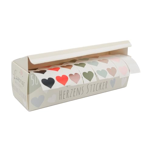 Loveria Sticker Set Herzen | 500 Herzsticker in 8 Farben, 72 Aufkleber pro Farbe | ideal für Hochzeit, Geschenke, DIY, Briefe, Postkarten, Valentinstag | 1,5cm Loveria Sticker Set Herzen | 500 Herzsticker in 8 Farben, 72 Aufkleber pro Farbe | ideal für Hochzeit, Geschenke, DIY, Briefe, Postkarten, Valentinstag | 1,5cm von Loveria