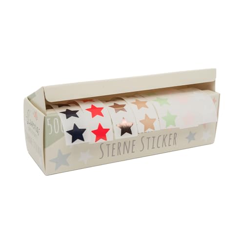 Sternensticker, 500 Sternsticker in 7 unterschiedlichen Farben Herz ca. 1,5 cm, weiß, taupe, salbei, rosè metallic, rosa, herzrot, schwarz, je Farbe 72 Stück Sternensticker, 500 Sternsticker in 7 unterschiedlichen Farben Herz ca. 1,5 cm, weiß, taupe, salbei, rosè metallic, rosa, herzrot, schwarz, je Farbe 72 Stück von Loveria