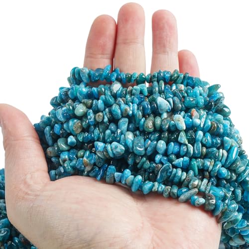 Lovionus89 150cm Apatit unregelmäßig geformter Kristall und heilende getrommelte Chipsteinperlen für die Schmuckherstellung Blau Lovionus89 150cm Apatit unregelmäßig geformter Kristall und heilende getrommelte Chipsteinperlen für die Schmuckherstellung Blau von Lovionus89