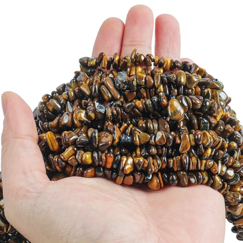 Lovionus89 150cm Tigerauge geformter Kristall und heilende getrommelte Chipsteinperlen für die Schmuckherstellung Lovionus89 150cm Tigerauge geformter Kristall und heilende getrommelte Chipsteinperlen für die Schmuckherstellung von Lovionus89