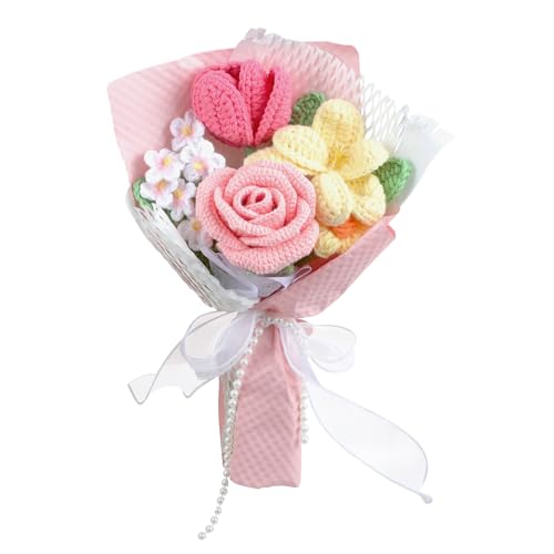 Häkelblumenstrauß, rosa, fertig, gehäkelter Blumenstrauß, handgefertigt, gestrickter Blumenstrauß, Häkelblumen, Geschenke für Feiertage, Abschlussfeier, Muttertag, Valentinstag, Heimdekoration Häkelblumenstrauß, rosa, fertig, gehäkelter Blumenstrauß, handgefertigt, gestrickter Blumenstrauß, Häkelblumen, Geschenke für Feiertage, Abschlussfeier, Muttertag, Valentinstag, Heimdekoration von Lovmeety