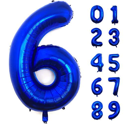 101,6 cm marineblauer Ballon mit Zahl 6, große Größe, Jumbo-Ziffern, Mylar-Folie, Helium-Ballons, dunkelblaue Ballons für Geburtstagsparty, Feier, Dekorationen, Abschlussfeiern, Jahrestag, Babyparty 101,6 cm marineblauer Ballon mit Zahl 6, große Größe, Jumbo-Ziffern, Mylar-Folie, Helium-Ballons, dunkelblaue Ballons für Geburtstagsparty, Feier, Dekorationen, Abschlussfeiern, Jahrestag, Babyparty von Lovoir