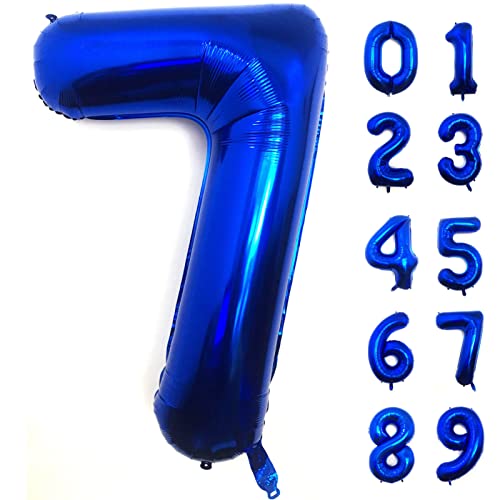 101,6 cm marineblauer Ballon mit Zahl 7, große Größe, Jumbo-Ziffern, Mylar-Folie, Helium-Ballons, dunkelblaue Ballons für Geburtstagsparty, Feier, Dekorationen, Abschlussfeiern, Jahrestag, Babyparty 101,6 cm marineblauer Ballon mit Zahl 7, große Größe, Jumbo-Ziffern, Mylar-Folie, Helium-Ballons, dunkelblaue Ballons für Geburtstagsparty, Feier, Dekorationen, Abschlussfeiern, Jahrestag, Babyparty von Lovoir
