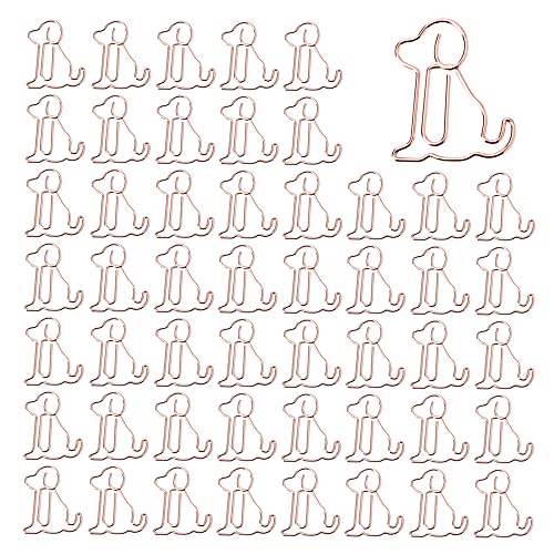 Lowats Büroklammern Hund 50 Stück Hund Büroklammern Hünd Büroklammern Cartoon Büroklammern Motiv Cartoon Lesezeichen Büroklammern Lustige Büroklammern Metall Büroklammern Kreative Bookmark von Lowats