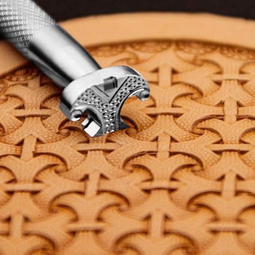 Armor Lederstempel, traditionelles geometrisches Lederhandwerk, Stanzwerkzeug, 304 Edelstahl, Schnitzerei für Heimwerker, Handwerkswerkzeug (15 mm x 10 mm) von Lowhigh