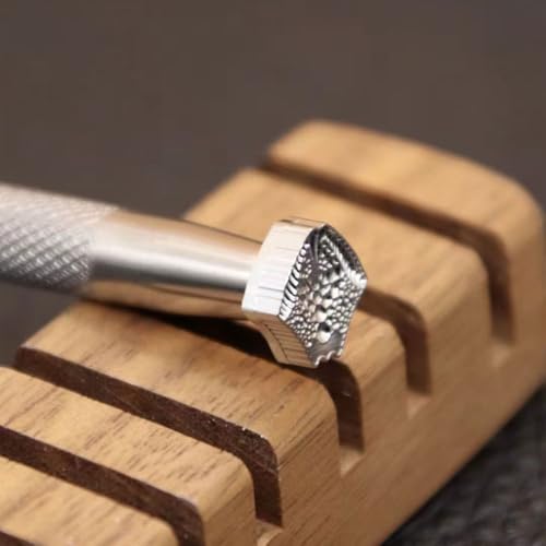 Leder-Stempelwerkzeug, Drachen-Schuppenstempel, professionell, 304 Edelstahl, für Lederhandwerk, Anfänger, Arbeiten, DIY (groß) von Lowhigh