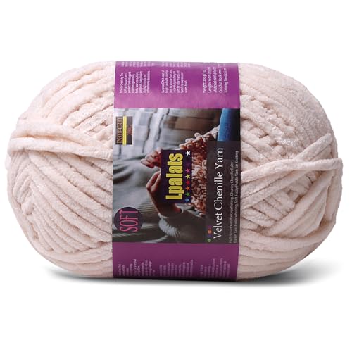 Lpalats Dickes Chenille-Garn zum Häkeln, 200 g, Babydeckengarn zum Häkeln, weich, 175 Meter, flauschige, dicke Plüschgarne zum Stricken von Decken, Amigurumi (1, Khaki) von Lpalats