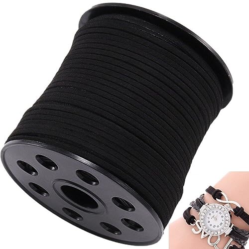 Lpitoy 10 M Lederschnur, Wildlederschnur, Flaches Lederseil Für Die Herstellung Von Schmuck, Halsketten, Perlenfaden, DIY-Handwerk, 2,5 Mm von Lpitoy