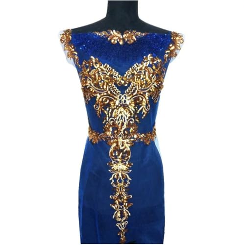 1set Quaste Mesh Edle Bestickte Stoff Pailletten Spitze Stoff Applikation Spitze Patch Kleidung Verzierungen Für Kleid Dekor von Lpitoy