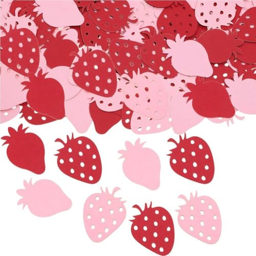 Lpitoy 100 Stück Erdbeer-konfetti, Rosa Und Rote Erdbeer-tischkonfetti Für Babyparty-Motto-Geburtstags-tischdekorationszubehör Lpitoy 100 Stück Erdbeer-konfetti, Rosa Und Rote Erdbeer-tischkonfetti Für Babyparty-Motto-Geburtstags-tischdekorationszubehör von Lpitoy
