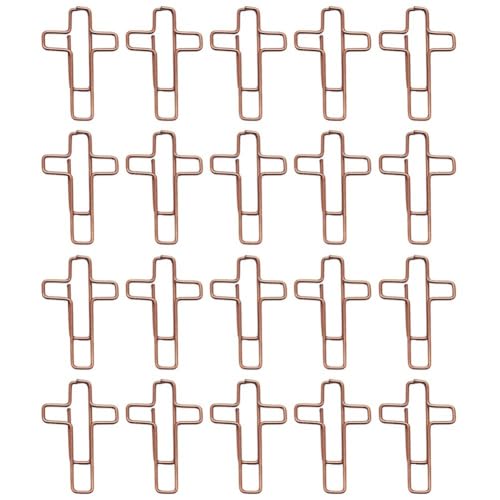 Lpitoy 20 Stück Kreuz-büroklammern, Metall-büroklammern, Journal-papierklammern, Büro-büroklammern Zum Sortieren Und Organisieren Von Papierdokumenten, Notizen von Lpitoy