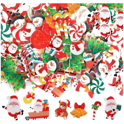 Lpitoy 300 Essbare Weihnachtsdekorationen Im Weihnachtsmann-Stil Für Kinderpartys Oder Cupcakes Auf Oblaten-/reispapier von Lpitoy