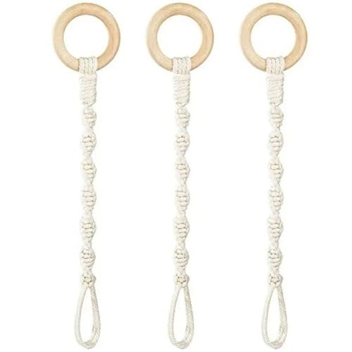 Lpitoy 3er-Pack Makramee-pflanzenaufhänger-verlängerung, Verbindbares Seil, Lange Pflanzen-hängekorb-verlängerung, Handgefertigte Holzringe Zum Aufhängen Von Blumentopfhaltern Lpitoy 3er-Pack Makramee-pflanzenaufhänger-verlängerung, Verbindbares Seil, Lange Pflanzen-hängekorb-verlängerung, Handgefertigte Holzringe Zum Aufhängen Von Blumentopfhaltern von Lpitoy