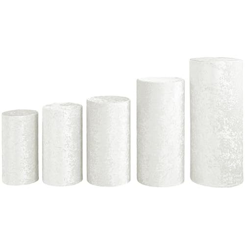Lpitoy 5 Stück Zylinder-sockelständer-abdeckungen, Flexible Zylinder-ständer-abdeckungen Für Hochzeit, Geburtstag, Party-Dekoration, Enthält Nur Zylinder-abdeckungen Lpitoy 5 Stück Zylinder-sockelständer-abdeckungen, Flexible Zylinder-ständer-abdeckungen Für Hochzeit, Geburtstag, Party-Dekoration, Enthält Nur Zylinder-abdeckungen von Lpitoy