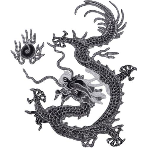 Lpitoy Chinesisches Fliegendes Drachentotem, Bestickte Applikationen Zum Aufnähen, Exquisite Drachenflicken Zum Reparieren Von Kleidung Und Rucksäcken Lpitoy Chinesisches Fliegendes Drachentotem, Bestickte Applikationen Zum Aufnähen, Exquisite Drachenflicken Zum Reparieren Von Kleidung Und Rucksäcken von Lpitoy