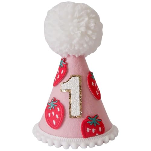 Lpitoy Erdbeer-Krone Zum Ersten Geburtstag, Süße Geburtstagsmütze, Dekoration Für Baby, Erdbeermütze Zum 1. Geburtstag, Mädchen-Sweet-one-Geburtstagsparty-Dekoration Lpitoy Erdbeer-Krone Zum Ersten Geburtstag, Süße Geburtstagsmütze, Dekoration Für Baby, Erdbeermütze Zum 1. Geburtstag, Mädchen-Sweet-one-Geburtstagsparty-Dekoration von Lpitoy