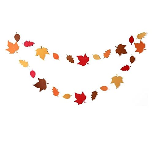 Lpitoy Herbstbanner, Ahornblatt-Girlande, Banner, Rustikale Wimpelgirlande Für Herbsternte, Hängende Dekorationen, Thanksgiving-partyzubehör von Lpitoy