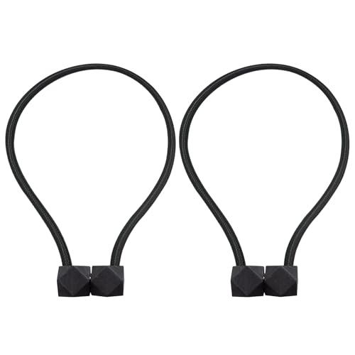 Lpolkvemelh 2 Stück Magnetische Gardinen Raffhalter, Vorhang Halter Raffhalter Vorhangbänder Seil Schnallen Outdoor Vorhang Halter Seil Moderne Stil Fenster Dekorativer Zubehör für Zuhause und Büro von Lpolkvemelh