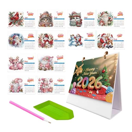 Diamond Paint Kalender 2026, Tischkalender 2026 Diamond Art Painting Desk Kalender Diamonds Paintings Kits For Adults, Monthly Tabletop Calendar, Geschenkideen Für Kinder Erwachsene Diamond Paint Kalender 2026, Tischkalender 2026 Diamond Art Painting Desk Kalender Diamonds Paintings Kits For Adults, Monthly Tabletop Calendar, Geschenkideen Für Kinder Erwachsene von Lpoppcx