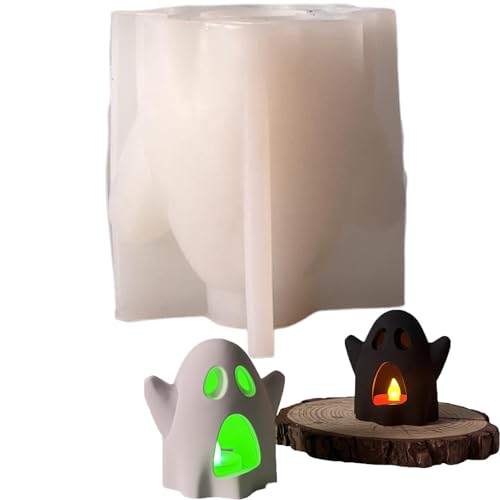 Geist Silikonformen Gießformen Kerzenhalter Candlestick Epoxidharz Formen 3D Teelicht Gießformen Halloween Ghost Kerzen Formen Seifenform Für Handwerk, Halloween Ornaments Heimdekoration Geist Silikonformen Gießformen Kerzenhalter Candlestick Epoxidharz Formen 3D Teelicht Gießformen Halloween Ghost Kerzen Formen Seifenform Für Handwerk, Halloween Ornaments Heimdekoration von Lpoppcx
