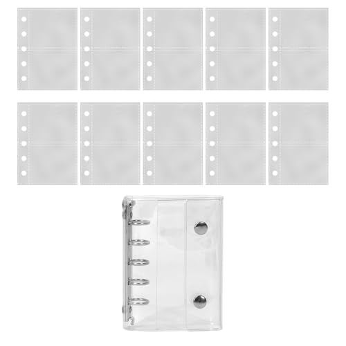 Lpoppcx Notebook Füller Papier Klare PVC Abdeckung 5 Ring | Loseblatteinlage für Ringordner mit 10 Seiten | Für Sammelalben Bastelarbeiten Auto Flugzeug Reise Scrapbooking Kunst Und Lpoppcx Notebook Füller Papier Klare PVC Abdeckung 5 Ring | Loseblatteinlage für Ringordner mit 10 Seiten | Für Sammelalben Bastelarbeiten Auto Flugzeug Reise Scrapbooking Kunst Und von Lpoppcx