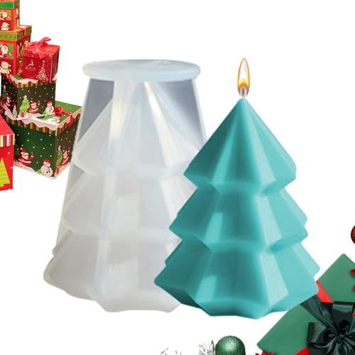 Lpoppcx Weihnachtsbaum Silikonform | Baumförmige Für Handgemachte Kerzenformen - Einfache Entformung Festliche Handwerkswerkzeuge Für Seife Epoxidharz Gießseife Kerzen von Lpoppcx