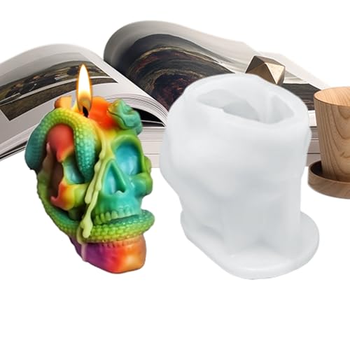 Lpsdssre Halloween Kerzenformen - Gips Silikon Form | Leicht Entnehmbare Grusel Bastelform Für Epoxidharz Gips Halloween Deko Seifenherstellung Handwerksprojekte von Lpsdssre