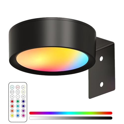 magnetisches mallicht mit 13 beleuchtungsmodi, magnetisches mallicht, bilderleuchte kabellos, magnetisches mal licht, Kabellose Deko Malerleuchte mit Fernbedienung (Schwarz, 1PC) von Lravokki