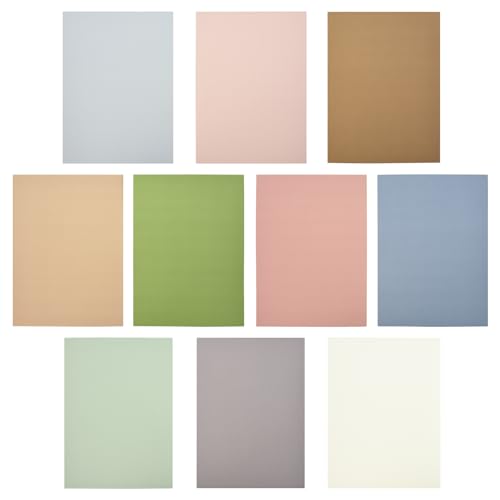 30 Blätter 10 Morandi Farben Papier 210g/M², Lre Co. A4 Druckpapier, 297 X 210 mm Kartenpapier A4 für Kunst und Handwerk Einladungen, Menü Karten, Hochzeit, DIY Karten, Schreibwaren Gebrauch von Lre Co.