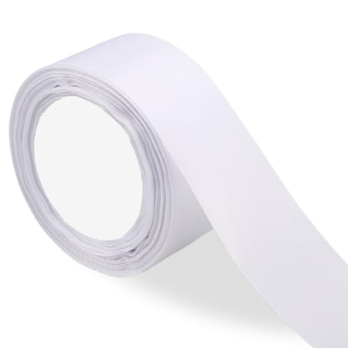 Satinband Weiß - Geschenkband Breit 5cm x 22m - Schleifenband Weihnachten - Geschenkschleife - Seidenband - Geschenkband Hochzeit - White Band (Weiß) von Lrocotanc