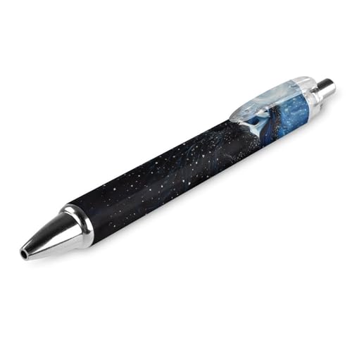 Lrtyuasq Dark Goddess griechischer Mythos, einziehbarer Kugelschreiber, 0,5 mm Roller, schwarze Tinte für Männer und Frauen, Tagebuchstifte von Lrtyuasq