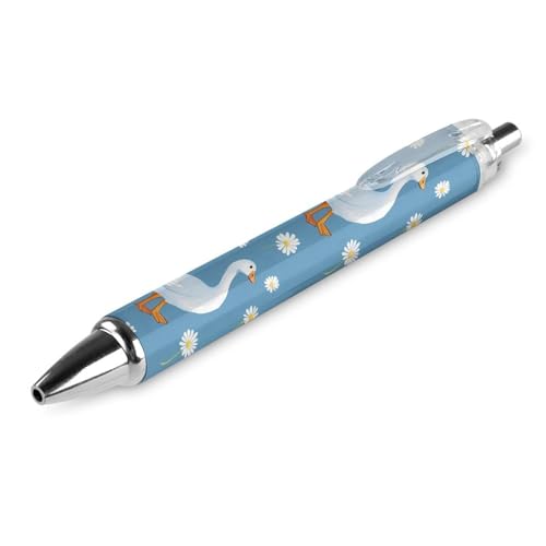 Lrtyuasq Druckkugelschreiber mit Gänsedruck, blaue Tinte, Kugelschreiber für Büro, Zuhause von Lrtyuasq