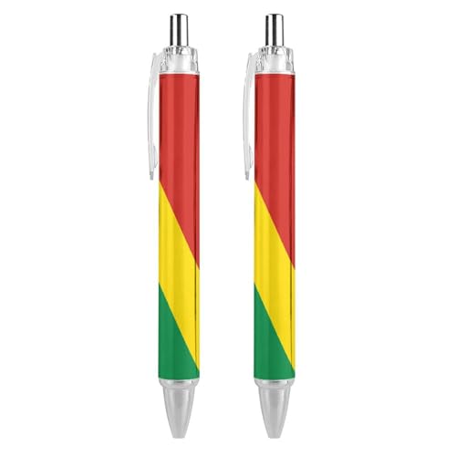 Lrtyuasq Flag of Congo Schwarz Kugelschreiber Klickstifte für geschmeidiges Schreiben, einziehbar Lrtyuasq Flag of Congo Schwarz Kugelschreiber Klickstifte für geschmeidiges Schreiben, einziehbar von Lrtyuasq