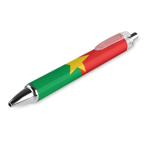 Lrtyuasq Flagge von Brasilien Schwarz Kugelschreiber Klickstifte für geschmeidiges Schreiben, einziehbar Lrtyuasq Flagge von Brasilien Schwarz Kugelschreiber Klickstifte für geschmeidiges Schreiben, einziehbar von Lrtyuasq