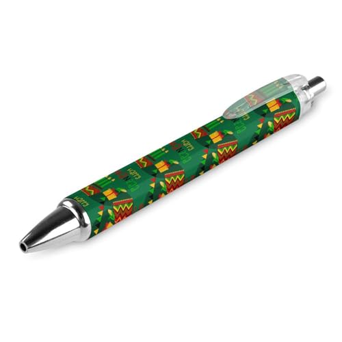Lrtyuasq Happy Kwanzaa African American Heritage Festival Druckkugelschreiber Schreibkugelschreiber Schwarze Tinte Kugelschreiber Geschenke für Studenten Büro Schreibwaren von Lrtyuasq