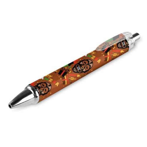 Lrtyuasq Happy Kwanzaa Druckkugelschreiber, Schreibkugelschreiber, schwarze Tinte, Kugelschreiber, Geschenke für Studenten, Büro, Schreibwaren von Lrtyuasq