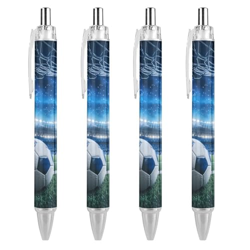Lrtyuasq Kugelschreiber für Fußball, Sport, Fußball, einziehbar, Geschenke für Büro, Arbeit, Geschäft Lrtyuasq Kugelschreiber für Fußball, Sport, Fußball, einziehbar, Geschenke für Büro, Arbeit, Geschäft von Lrtyuasq
